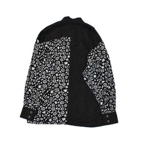 Vintage Switching Design L/S Shirt