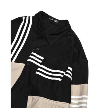 "Remake by VERS" Track Dress Shirt Jacket