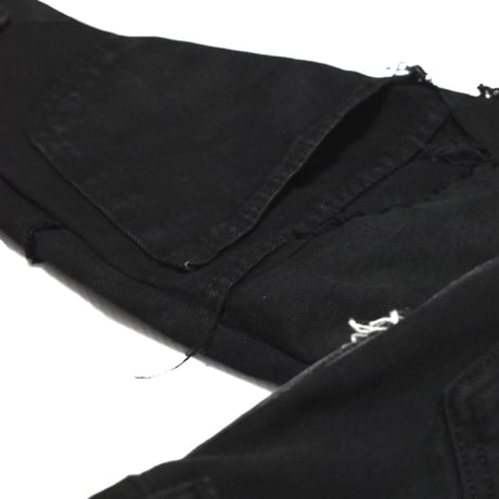 “Remake by VERS” Utility Denim Hoodie Jacket
