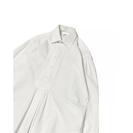 Vintage Pleated Front Dress L/S Shirt