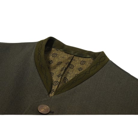 EURO Vintage Embroidery Tyrolean Jacket -Metal Coin Button-