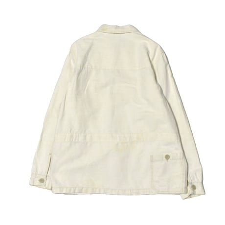 French Work Cotton Linen Coverall Jacket