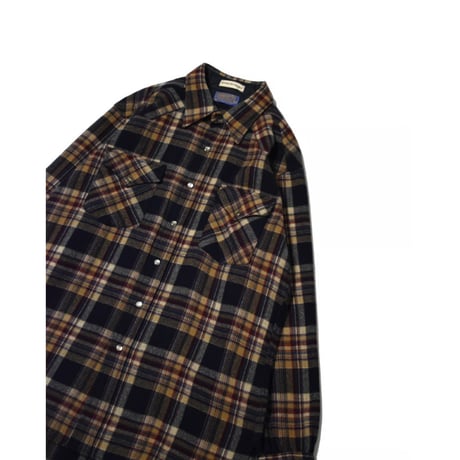 70s Vintage “PENDLETON” Western Wool L/S Shirt