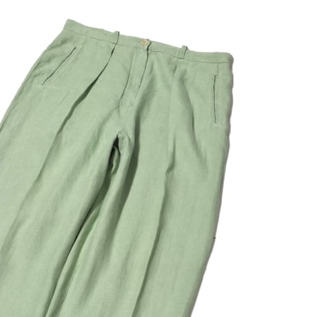 Vintage Single Tuck Linen Slacks