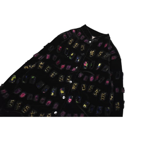 Vintage Decoration Velours Jacket