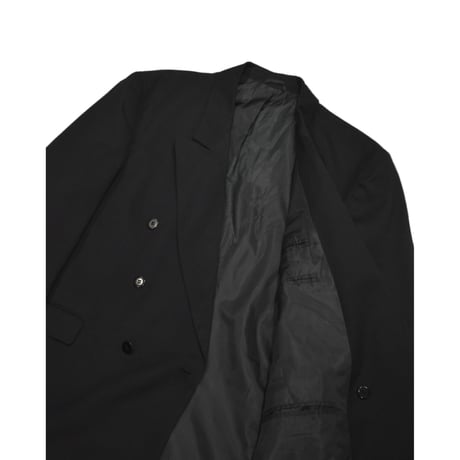 EURO Vintage Double Breasted Tailored Jacket -Black-