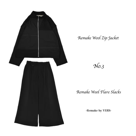 VERS Remake Wool Flare Slacks NO.3