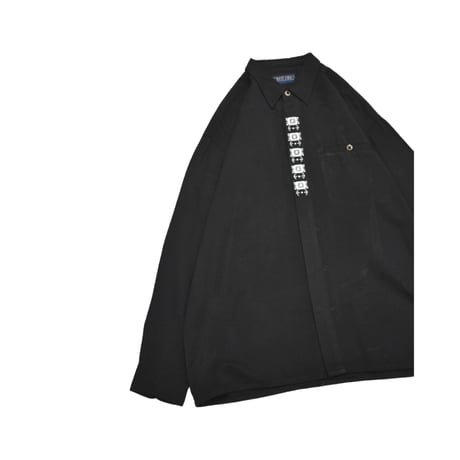 Embroidery Fly Front L/S Shirt