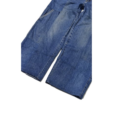 "Remake by VERS" Switching Wide Denim Pants