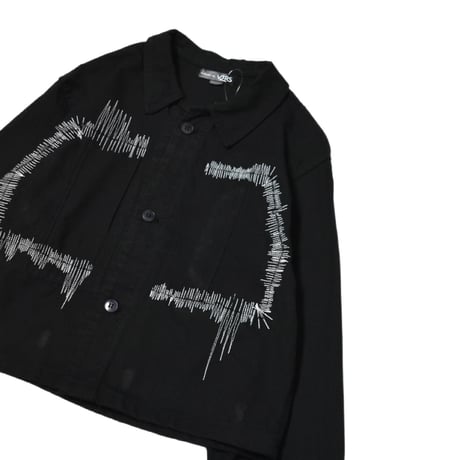 “Remake by VERS” Irregular Embroidery French Work Jacket