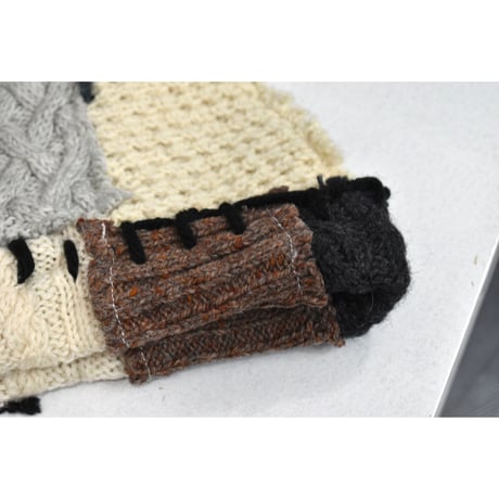 "Remake by VERS" Patch Design Aran Knit Cap