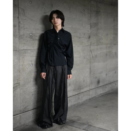“Remake by VERS” Noir Flow Flare Slacks