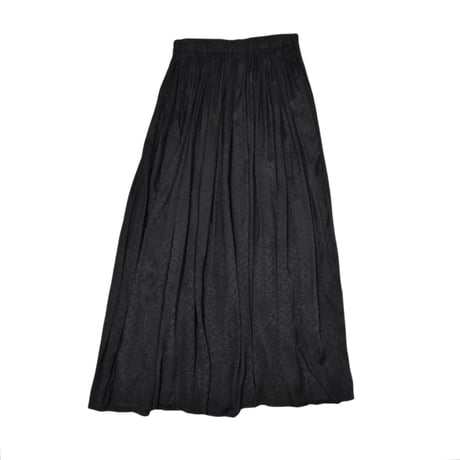Vintage Black Accordion Pleat Skirt