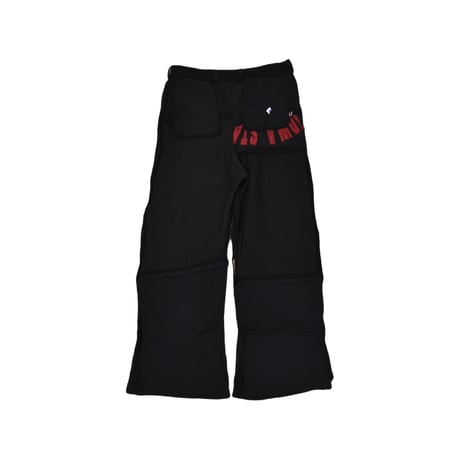 "Remake by VERS" Irregularly Attached Semi Flare Sweat Pants