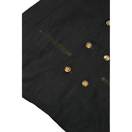 EURO Vintage Black Tyrolean Linen Jacket