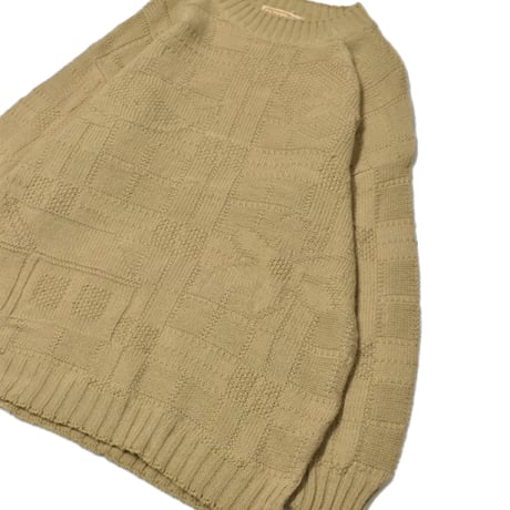 Checker Pattern Knit Sweater