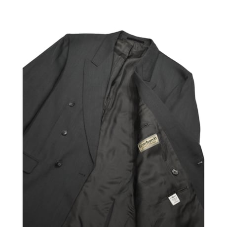 EURO Vintage Double Breasted Tailored Jacket -Charcoal Grey-