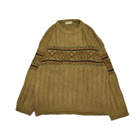 Cable Knit Pattern Sweater
