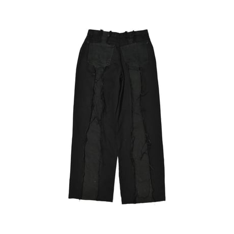 "Remake by VERS" Fringe Damage Flare Denim Pants
