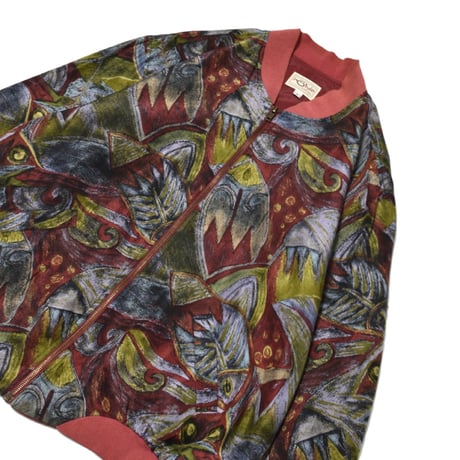 Vintage Silk Bomber Jacket