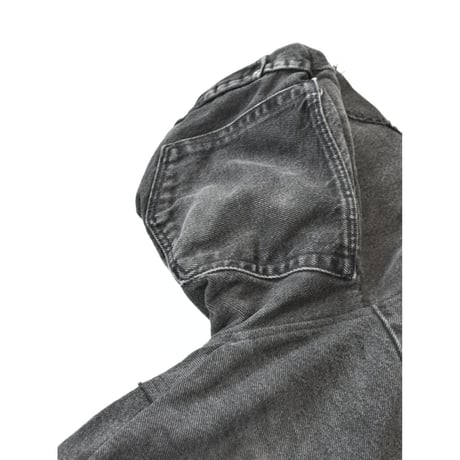 “Remake by VERS” Utility Denim Hoodie Jacket