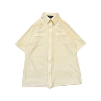 90s Ivory Double Pocket S/S Shirt