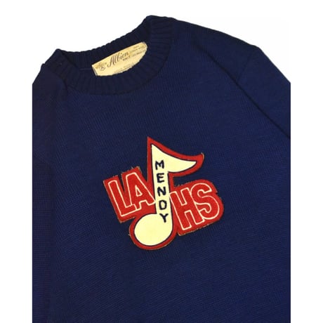 50s-60s US Vintage Letterman Wool Sweater