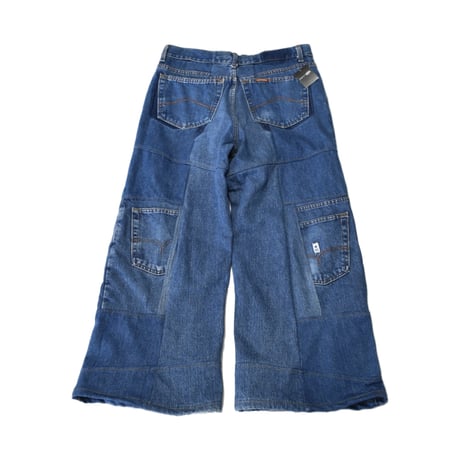 "Remake by VERS" Switching Flare Denim Pants
