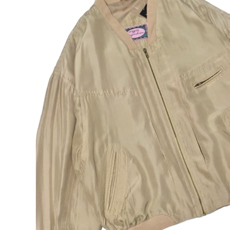 Vintage Silk Bomber Jacket