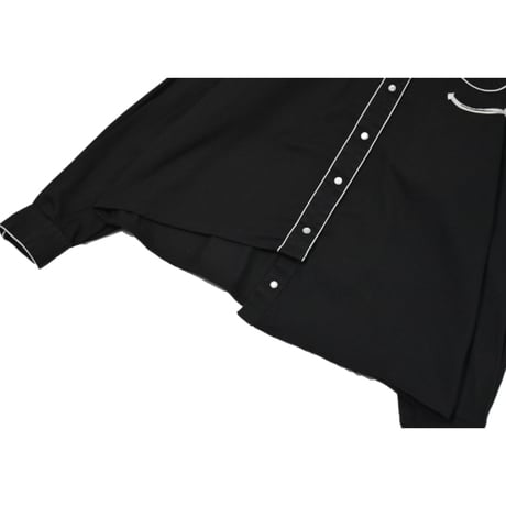 "Remake by VERS" Embroidery Asymmetrical Western L/S Shirt