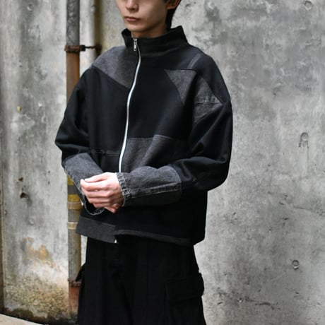 VERS Remake Zip Up Denim×Wool Jacket
