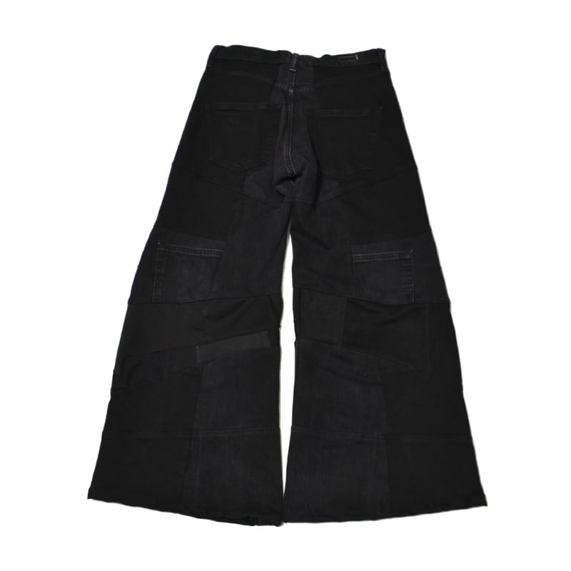 L'Appartement ☆Flare denime・ブラック ssstein / シュタイン】DEFORMED FLARE VINTAGE DENIM JEANS