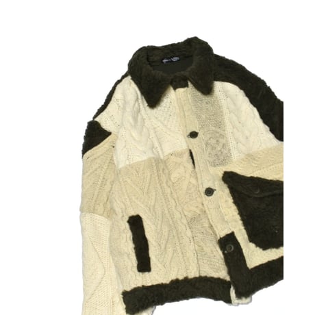 "Remake by VERS" Rebuild Knit Field Jacket