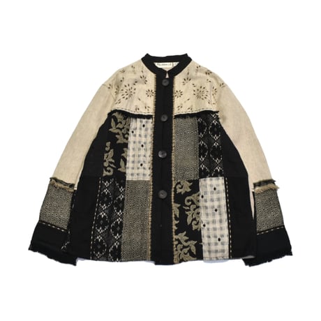 Floral Patchwork Linen Jacket