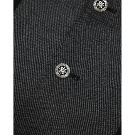 UK Vintage Panel Collarless Jacket