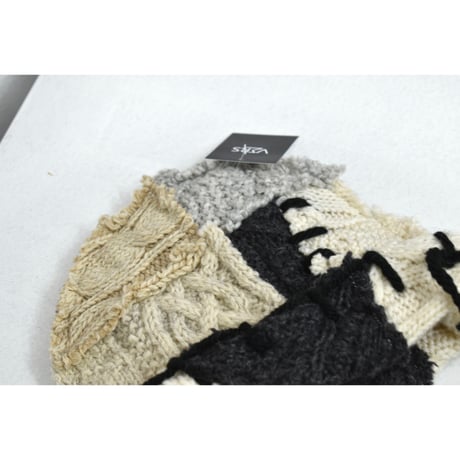 "Remake by VERS" Patch Design Aran Knit Cap