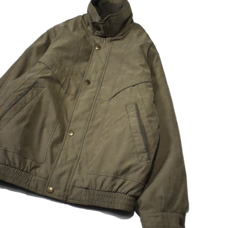Taupe Khaki Utility Stand-Collar Jacket