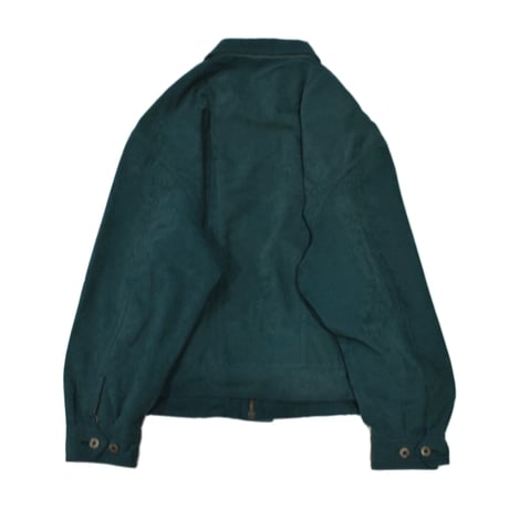 Dark Teal Suede-Touch Utility Jacket