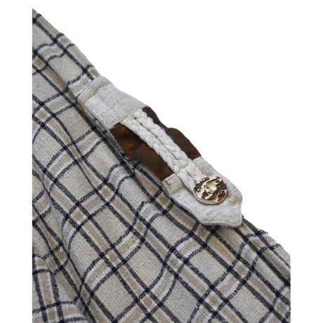 EURO Check Metal Detail Tyrolean L/S Shirt