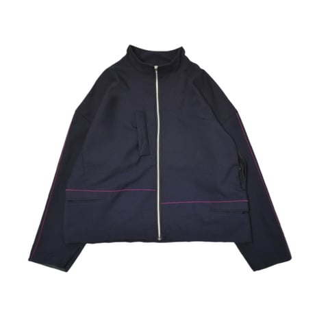 VERS Remake Stripe Zip Up Wool Jacket