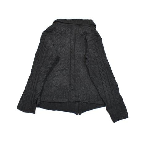 Ireland Aran Knit Zip Cardigan