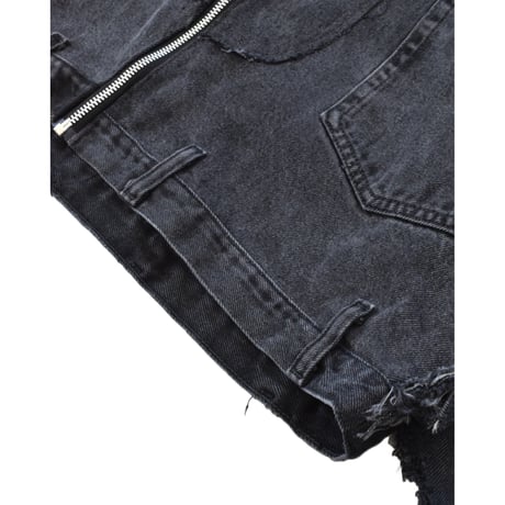“Remake by VERS” Utility Denim Hoodie Jacket