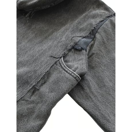 “Remake by VERS” Utility Denim Hoodie Jacket