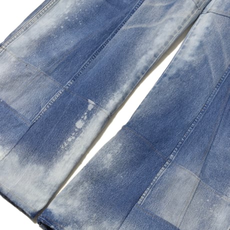 "Remake by VERS" Switching Flare Denim Pants