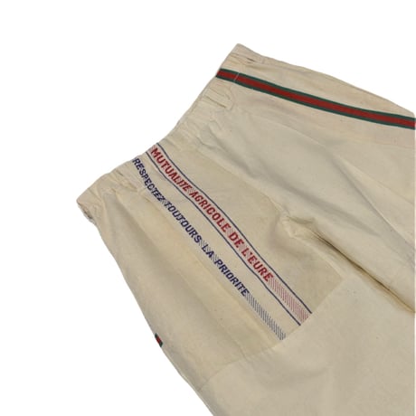 "Remake by VERS" French Antique Linen Wide Flare Pants