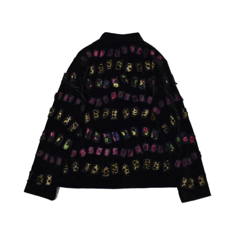 Vintage Decoration Velours Jacket