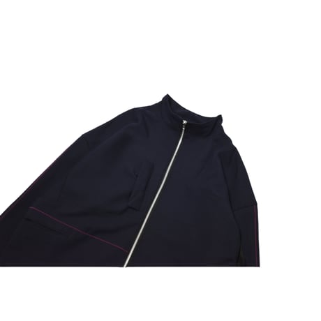 VERS Remake Stripe Zip Up Wool Jacket