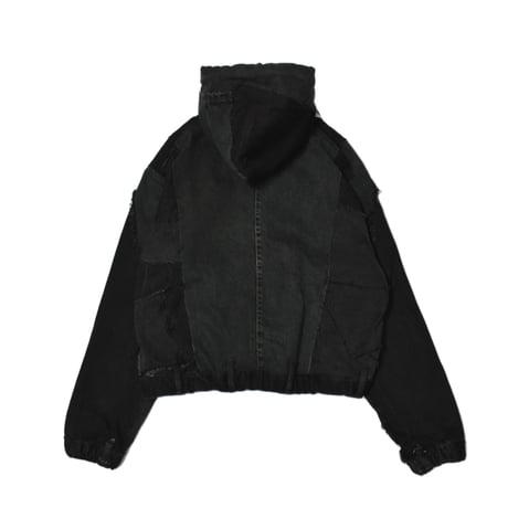 “Remake by VERS” Utility Denim Hoodie Jacket