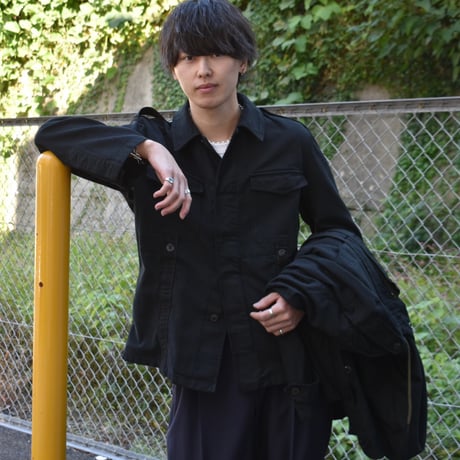 80s~ German Army Moleskin Field Jacket - Original Overdye -