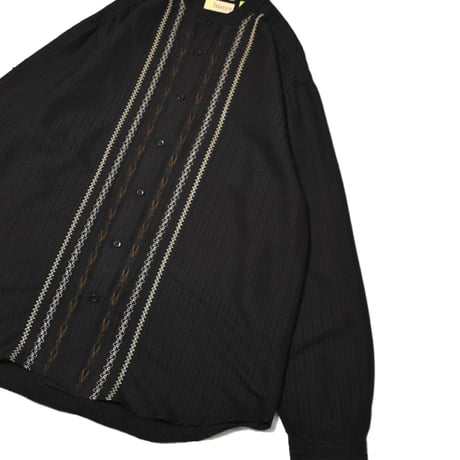Embroidery Stand Collar L/S Shirt